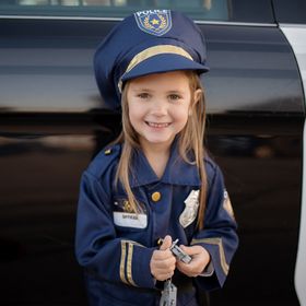 Polizei Kostüm für Kinder Polizist Sicher 5-6 Jahre 6 Teile inkl. Zubehör Fasching Rollenspiel Fasching Karneval Kinderfasching