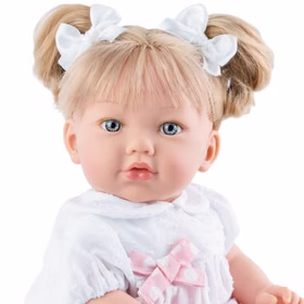 Puppe Lea 45 cm mit Haare & Schlafaugen Weichkörper Spielzeug Spielpuppe mit Bekleidung Mädchen Geschenk Geburtstag Puppe Lea 45 cm mit Haare & Schlafaugen Weichkörper Spielzeug Spielpuppe mit Bekleidung Mädchen Geschenk Geburtstag