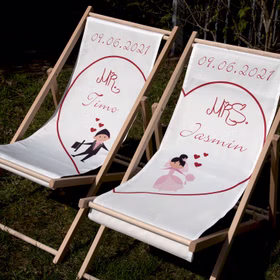 Personalisierte Partner Liegestuhl Mr. & Mrs. mit Wunschname Datum Hochzeitsgeschenk 2 Stück Geschenkidee Brautpaar Wedding Gift Hochzeit Trauung Personalisierte Partner Liegestuhl Mr. & Mrs. mit Wunschname Datum Hochzeitsgeschenk 2 Stück Geschenkidee Brautpaar Wedding Gift Hochzeit Trauung