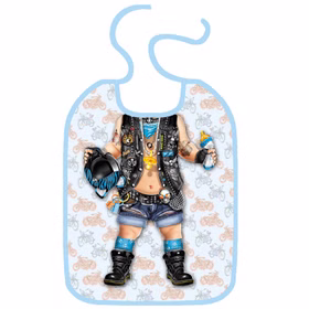 Baby Lätzchen Biker Boy zum Binden 33 x 25 cm Geschenkidee hautfreundlich 1. Geburtstag 