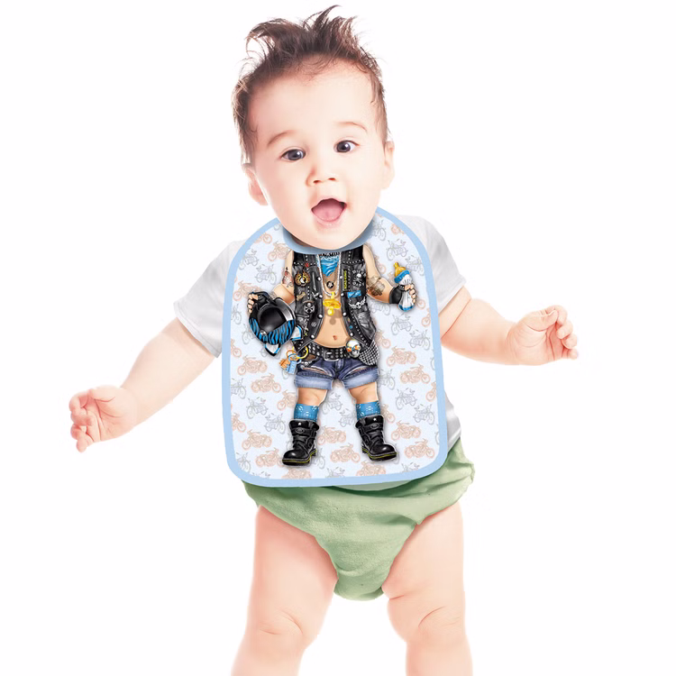 Baby Lätzchen Biker Boy zum Binden 33 x 25 cm Geschenkidee hautfreundlich 1. Geburtstag Baby Lätzchen Biker Boy zum Binden 33 x 25 cm Geschenkidee hautfreundlich 1. Geburtstag