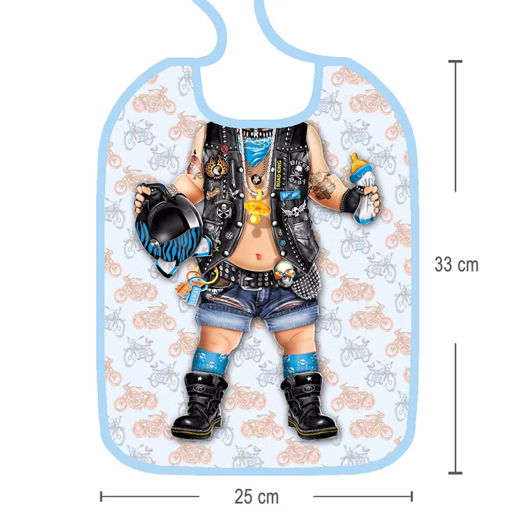 Baby Lätzchen Biker Boy zum Binden 33 x 25 cm Geschenkidee hautfreundlich 1. Geburtstag Baby Lätzchen Biker Boy zum Binden 33 x 25 cm Geschenkidee hautfreundlich 1. Geburtstag