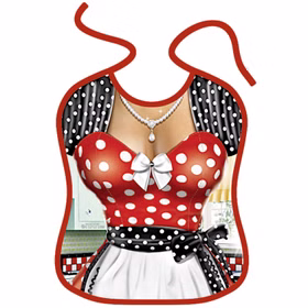 Erwachsenen Latz 43 x 40 cm 50er Jahre Dinner Lady Partygag Geburtstag Geschenk JGA Damen Herren witzige Geschenkidee Erwachsenen Latz 43 x 40 cm 50er Jahre Dinner Lady Partygag Geburtstag Geschenk JGA Damen Herren witzige Geschenkidee