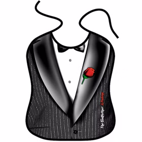 Erwachsenen Latz 43 x 40 cm Godfather Der Pate Partygag Geburtstag Geschenk JGA Herren Geschenkidee