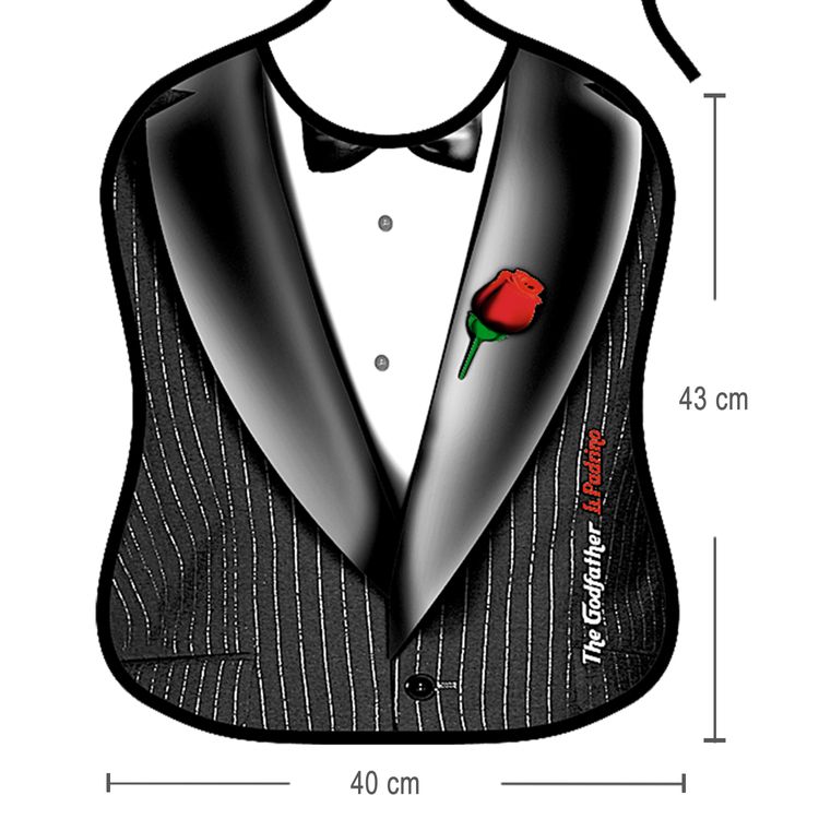 Erwachsenen Latz Godfather Partygag Geburtstag Geschenk JGA Erwachsenen Latz 43 x 40 cm Godfather Der Pate Partygag Geburtstag Geschenk JGA Herren Geschenkidee