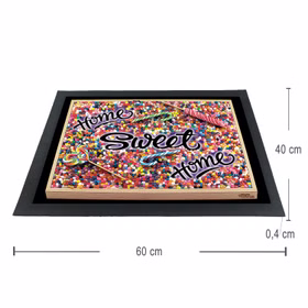 Witzige Fußmatte Candy Home Sweet Home 3D-Motiv bunt 60x40x04 cm Haushalt & Wohnen Geschenkidee Witzige Fußmatte Candy Home Sweet Home 3D-Motiv bunt 60x40x04 cm Haushalt & Wohnen Geschenkidee