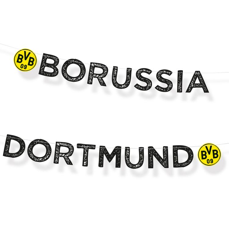 XXL BVB Borussia Dortmund Party-Set schwarz-gelb, 55-tlg. XXL BVB Borussia Dortmund Party-Set schwarz-gelb Fußball 55 Teile Partygeschirr Luftballons Party-Deko Party-Zubehör