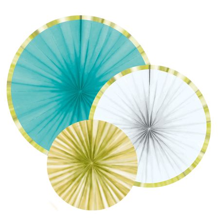 Deko-Fächer Hello Summer Beach Party 3 Stück Party-Deko