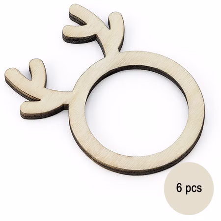 Serviettenringe Weihnachten Holz Tisch Deko Rentier 6 Stück hellbraun Weihnachts-Deko Advent Weihnachtsfeier Serviettenhalter Serviettenringe Weihnachten Holz Tisch Deko Rentier 6 Stück hellbraun Weihnachts-Deko Advent Weihnachtsfeier Serviettenhalter