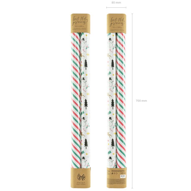 Geschenkpapier Weihnachten Merry Xmas Mix 2 Rollen 70 x 200 cm Geschenkpapier Weihnachten Merry Xmas Mix 2 Rollen 70x200 cm Deko Weihnachtspapier Geschenke einpacken Advent Heiligabend Festtage