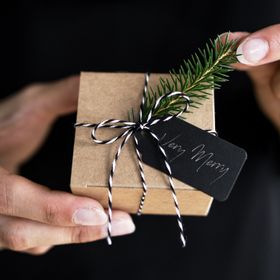 DIY Baumwoll-Schnur zweifarbig 50m Deko-Band Paketschnur Baumwollfaden zum Basteln Weihnachten Geschenke einpacken Hochzeits-Deko Tisch-Deko