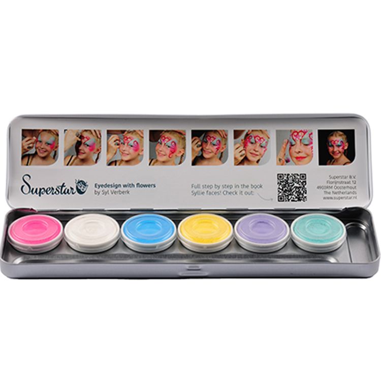 Gesichts- und Körperschminke 6 Pastellfarben Aqua Schminke  Gesichts- und Körperschminke 6 Pastellfarben Aqua Schminke  Kostüm-Zubehör Make-Up Fasching Karneval Mottoparty Kinder-Geburtstag