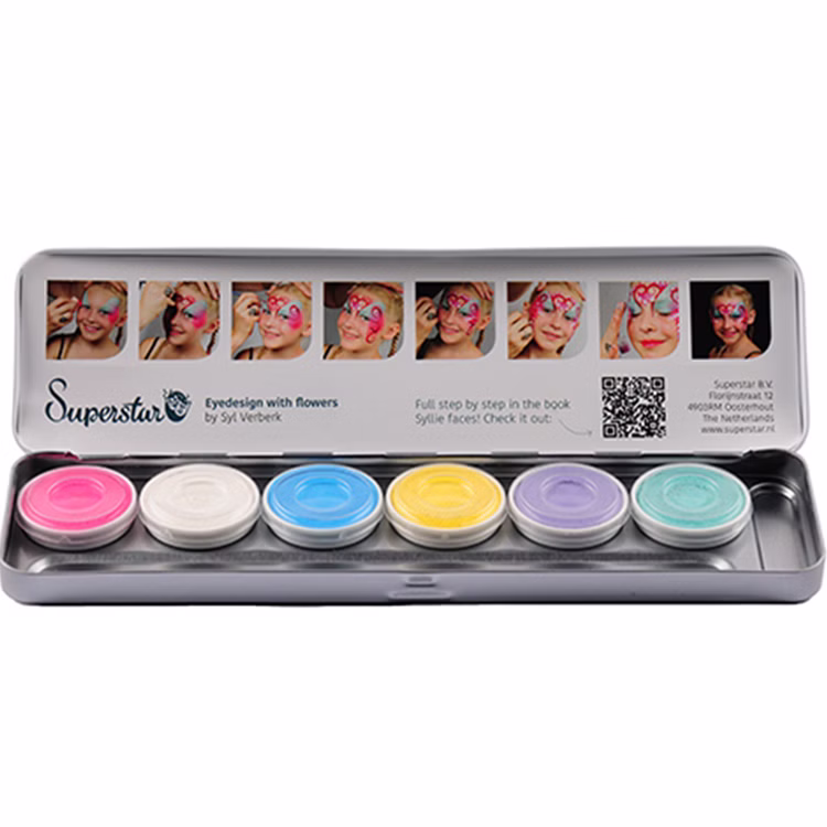 Gesichts- und Körperschminke 6 Pastellfarben Aqua Schminke Kostüm-Zubehör Make-Up Fasching Karneval Mottoparty Kinder-Geburtstag Gesichts- und Körperschminke 6 Pastellfarben Aqua Schminke Kostüm-Zubehör Make-Up Fasching Karneval Mottoparty Kinder-Geburtstag