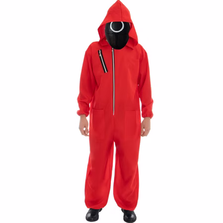 Tintenfisch-Spiel Korean Game Anzug inkl. Maske Gr. L Verkleidung andere Länder Südkorea Fasching Halloween Karneval Mottoparty Paar- und Gruppenkostüm Tintenfisch-Spiel Korean Game Anzug inkl. Maske Gr. L Verkleidung andere Länder Südkorea Fasching Halloween Karneval Mottoparty Paar- und Gruppenkostüm
