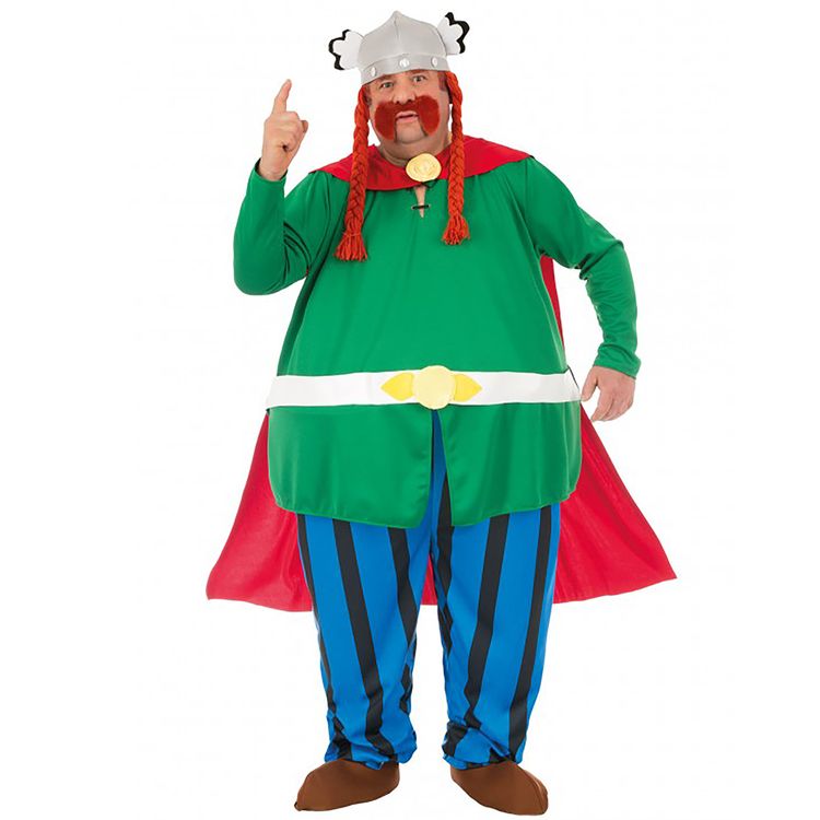 Majestix Häuptling Kostüm für Herren aus Asterix & Obelix Majestix Häuptling Kostüm für Herren Gr. M-XL Asterix & Obelix Fasching Karneval Mottoparty Gruppenkostüm Filmheld