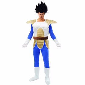 Vegeta Kostüm Dragonball Z für Herren Gr. S-L blau Fasching Karneval Gruppenkostüm Mottoparty Filmheld Manga