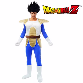 Vegeta Kostüm Dragonball Z für Herren Gr. S-L blau Fasching Karneval Gruppenkostüm Mottoparty Filmheld Manga