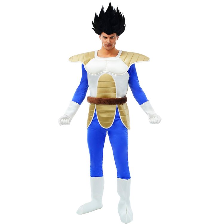 Vegeta Kostüm Dragonball Z für Herren Vegeta Kostüm Dragonball Z für Herren Gr. S-L blau Fasching Karneval Gruppenkostüm Mottoparty Filmheld Manga