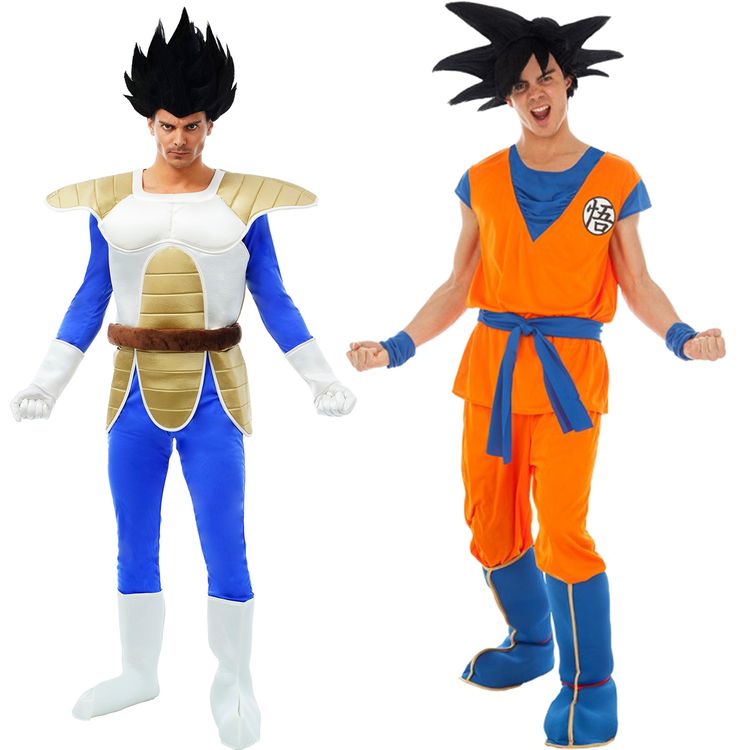 Vegeta Kostüm Dragonball Z für Herren Vegeta Kostüm Dragonball Z für Herren Gr. S-L blau Fasching Karneval Gruppenkostüm Mottoparty Filmheld Manga