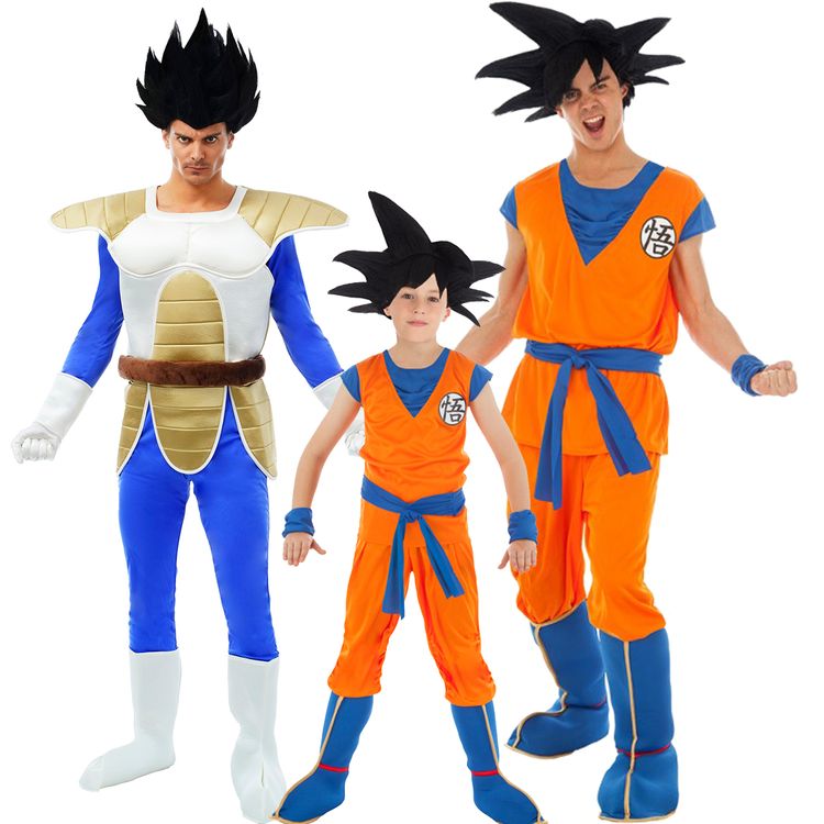 Son-Goku Kostüm Dragonball Z für Kinder Gr. 116-152 blau-orange Fasching Karneval Kindergeburtstag Mottoparty Manga Anime