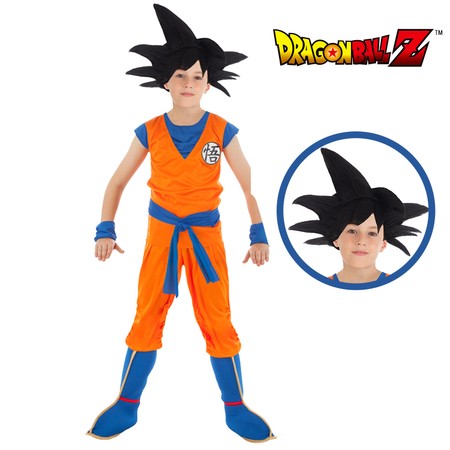 Goku Kostüm Dragonball Z für Kinder deluxe inkl. Perücke