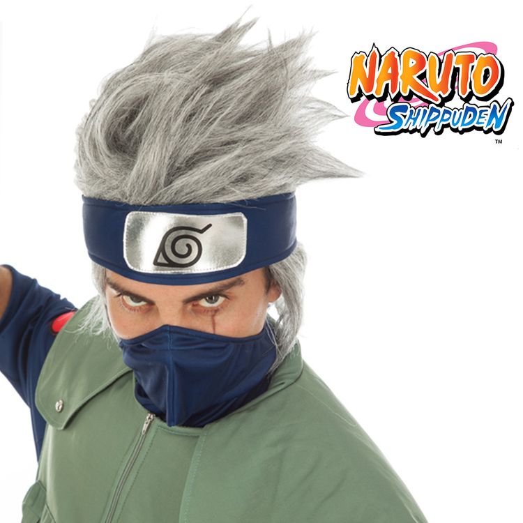 Kakashi Hatake Kostüm deluxe für Erwachsene Naruto inkl. Perücke Kakashi Hatake Kostüm deluxe für Erwachsene Naruto inkl. Perücke Gr. S-L Fasching Karneval Mottoparty Cosplay