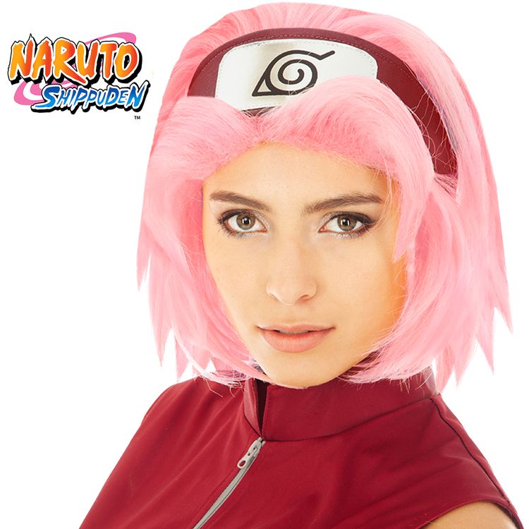 Sakura Haruno Kostüm deluxe Naruto für Damen inkl. Perücke Sakura Haruno Kostüm deluxe Naruto für Damen inkl. Perücke Gr. XS-L rosa Fasching Karneval Mottoparty Manga Anime Paarkostüm