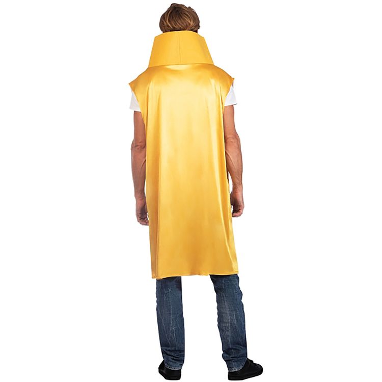 Corona Bier Kostüm für Erwachsene Onesize gelb Fasching Karneval JGA Mottoparty Unisex für Damen und Herren