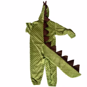 Drache Draco Kostüm grüner T-Rex für Kinder Gr. 116 grün Fasching Karneval Kindergeburtstag Tierkostüm Dino Overall Rollenspiel