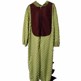 Drache Draco Kostüm grüner T-Rex für Kinder Gr. 116 grün Fasching Karneval Kindergeburtstag Tierkostüm Dino Overall Rollenspiel