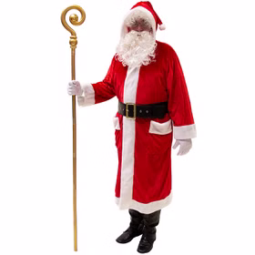 Bischofsstab gold Nikolausstab 1,90m zum Zusammenstecken Kostüm-Zubehör Weihnachtsmann Accessoire Bischofsstab gold Nikolausstab 1,90m zum Zusammenstecken Kostüm-Zubehör Weihnachtsmann Accessoire