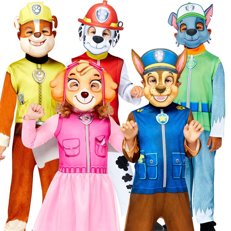 Paw Patrol Kostüm Chase für Kinder 3-6 Jahre Hund Fasching Karneval Mottoparty Kindergeburtstag Filmheld Superheld Hundekostüm Tierkostüm