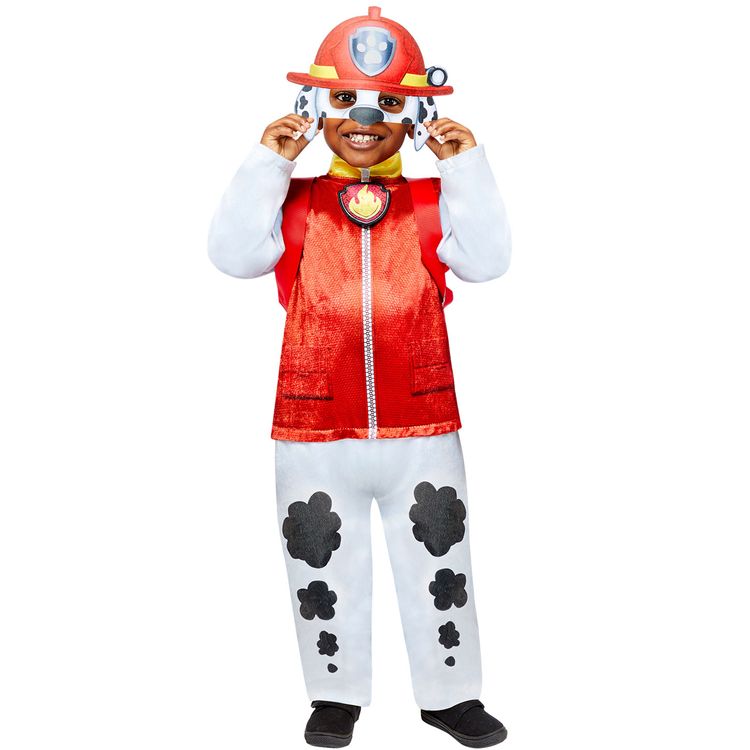 Paw Patrol Deluxe Kostüm Marshall für Kinder 3-6 Jahre Hund Fasching Karneval Mottoparty Kindergeburtstag Hundekostüm Tierkostüm 