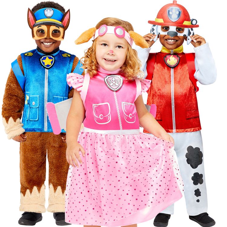 Paw Patrol Deluxe Kostüm Marshall für Kinder 3-6 Jahre Hund Fasching Karneval Mottoparty Kindergeburtstag Hundekostüm Tierkostüm 