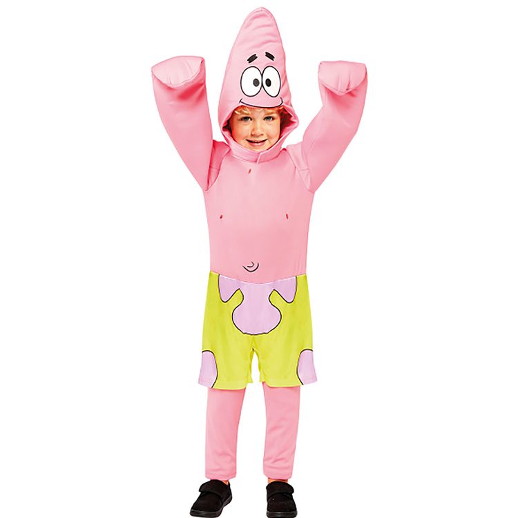 Patrick Seestern Kostüm aus Spongebob Schwammkopf für Kinder Patrick Seestern Kostüm aus Spongebob Schwammkopf für Kinder 3-8 Jahre rosa Fasching Karneval Mottoparty Kindergeburtstag Sponge Squarepants Meerestier Lizenzkostüm