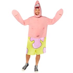 Seestern Patrick Kostüm aus Spongebob Schwammkopf für Herren Gr. M-XL Fasching Karneval Mottoparty JGA Paarkostüm Gruppenkostüm Lizenzkostüm Meerestier 