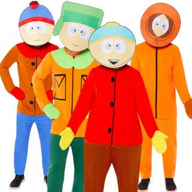 South Park Kostüm Stan für Teenager und Erwachsene Gr. S-XL Fasching Karneval Mottoparty Gruppenkostüm Filmheld 90er Jahre