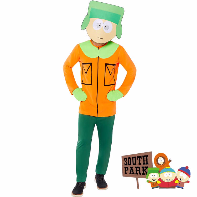 South Park Kostüm Kyle für Teenager und Erwachsene Gr. S-L Fasching Karneval Mottoparty Gruppenkostüm Filmheld 90er Jahre South Park Kostüm Kyle für Teenager und Erwachsene Gr. S-L Fasching Karneval Mottoparty Gruppenkostüm Filmheld 90er Jahre