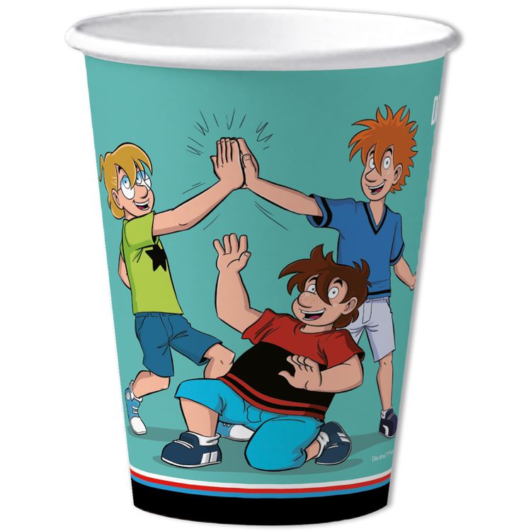 Die drei ??? Kids Party-Set Kindergeburtstag 8 Kinder 53-tlg. Pappgeschirr Mottoparty Tischdeko Luftballons Deko Die drei Fragezeichen Zubehör