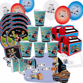 XXL Die drei ??? Kids Party-Set Kindergeburtstag 8 Kinder 117 Teile Pappgeschirr Mottoparty Tischdeko Luftballons Deko Die drei Fragezeichen Zubehör
