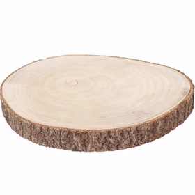 Holzscheibe Baumscheiben-Set Deko Hochzeit 8 Stück 34 cm Tisch-Deko DIY Basteln Geburtstag Advent Jahreszeiten Ostern Holzscheibe Holzstamm Dekoration