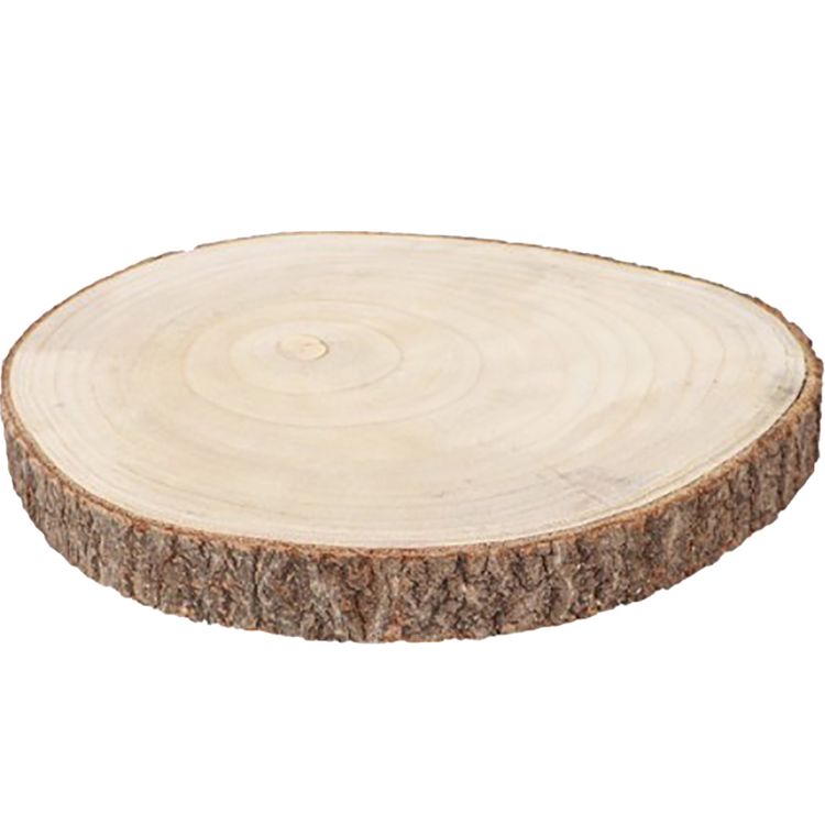 Holzscheibe Baumscheiben-Set Deko Hochzeit 8 Stück 34 cm Tisch-Deko DIY Basteln Geburtstag Advent Jahreszeiten Ostern Holzscheibe Holzstamm Dekoration