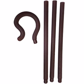 Hirtenstab braun 152 cm Kostüm-Zubehör Weihnachten zum Zusammenstecken Krippenspiel Schäfer Nachtwächter Fasching Karneval Mottoparty Hirtenstab braun 152 cm Kostüm-Zubehör Weihnachten zum Zusammenstecken Krippenspiel Schäfer Nachtwächter Fasching Karneval Mottoparty