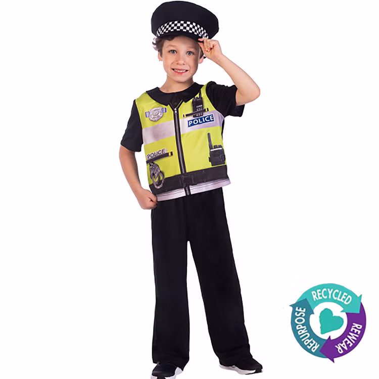 Polizei Kostüm Polizeiobermeister Jakob für Kinder Gr. 128-134 mit Mütze nachhaltig produziert umweltfreundlich Fasching Karneval Mottoparty Kindergeburtstag Rollenspiel Polizei Kostüm Polizeiobermeister Jakob für Kinder Gr. 128-134 mit Mütze nachhaltig produziert umweltfreundlich Fasching Karneval Mottoparty Kindergeburtstag Rollenspiel
