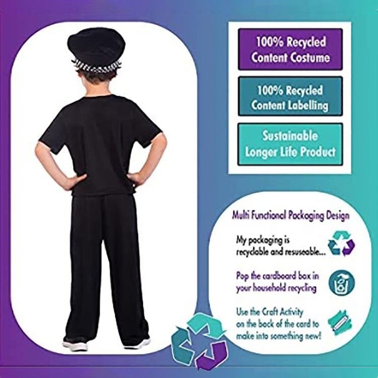 Polizei Kostüm Polizeiobermeister Jakob für Kinder inkl. Mütze Polizei Kostüm Polizeiobermeister Jakob für Kinder Gr. 128-134 mit Mütze nachhaltig produziert umweltfreundlich Fasching Karneval Mottoparty Kindergeburtstag Rollenspiel