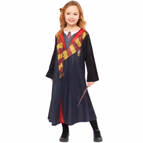 Hermine Granger Deluxe Kostüm für Kinder 4-12 Jahre mit Zauberstab und Haargummi-Schleife Harry Potter Gryffindor Hogwarts Zauberlehrling Zauberschülerin Fasching Karneval Mottoparty Halloween Hermine Granger Deluxe Kostüm für Kinder 4-12 Jahre mit Zauberstab und Haargummi-Schleife Harry Potter Gryffindor Hogwarts Zauberlehrling Zauberschülerin Fasching Karneval Mottoparty Halloween