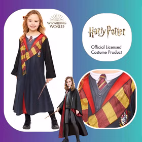 Hermine Granger Deluxe Kostüm für Kinder 4-12 Jahre mit Zauberstab und Haargummi-Schleife Harry Potter Gryffindor Hogwarts Zauberlehrling Zauberschülerin Fasching Karneval Mottoparty Halloween Hermine Granger Deluxe Kostüm für Kinder 4-12 Jahre mit Zauberstab und Haargummi-Schleife Harry Potter Gryffindor Hogwarts Zauberlehrling Zauberschülerin Fasching Karneval Mottoparty Halloween
