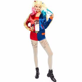 Harley Quinn Kostüm Suicide Squad für Damen Gr. S-L Fasching Karneval Mottoparty Paarkostüm  Filmheld Marvel DC