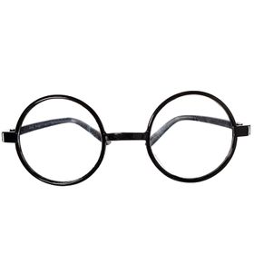 Harry Potter Brille schwarz mit runden Gläsern Kostüm-Zubehör Zauberlehrling Fasching Karneval Mottoparty Halloween Accessoire