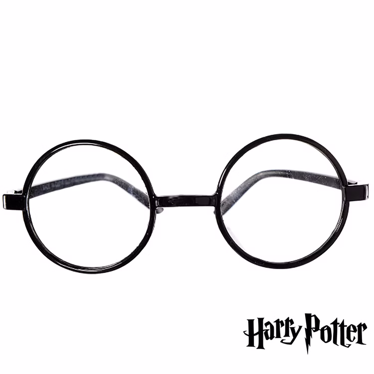 Harry Potter Brille schwarz mit runden Gläsern Kostüm-Zubehör Zauberlehrling Fasching Karneval Mottoparty Halloween Accessoire Harry Potter Brille schwarz mit runden Gläsern Kostüm-Zubehör Zauberlehrling Fasching Karneval Mottoparty Halloween Accessoire